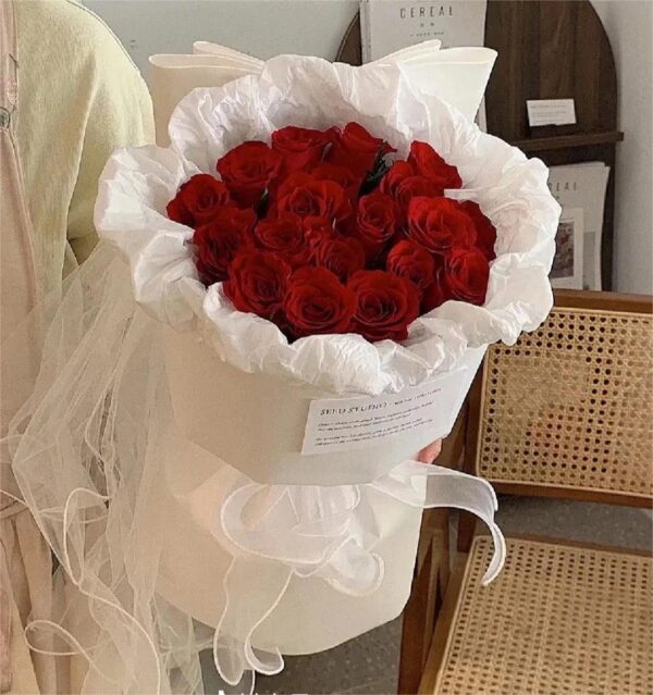 Pure Red Rose Bouquet 🌹✨ - The Ultimate Expression of Love and Romance - Image 2