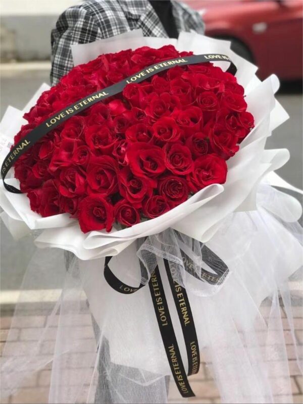 Eternal Red Rose Bouquet 🌹💖 - A Deep Confession, A Romantic Expression