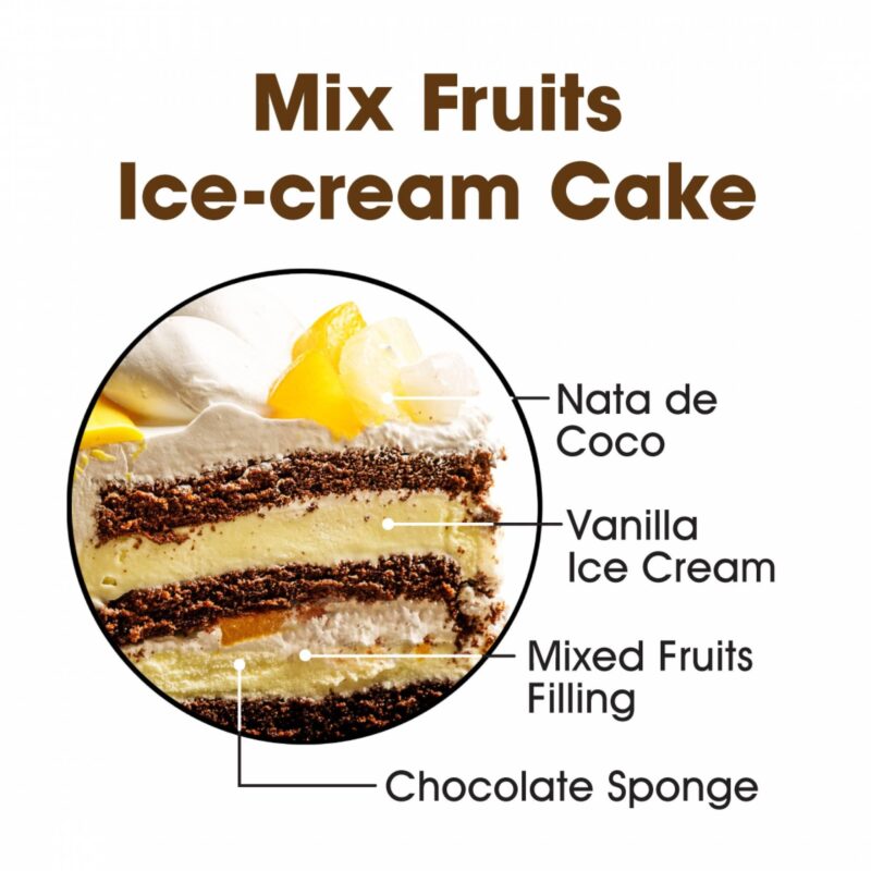 Mix Fruits Ice-cream Cake - Image 2